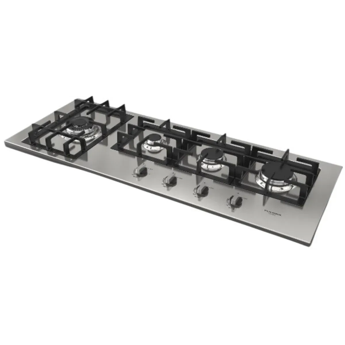 42 Gas Cooktop, 4B + Wok, SS