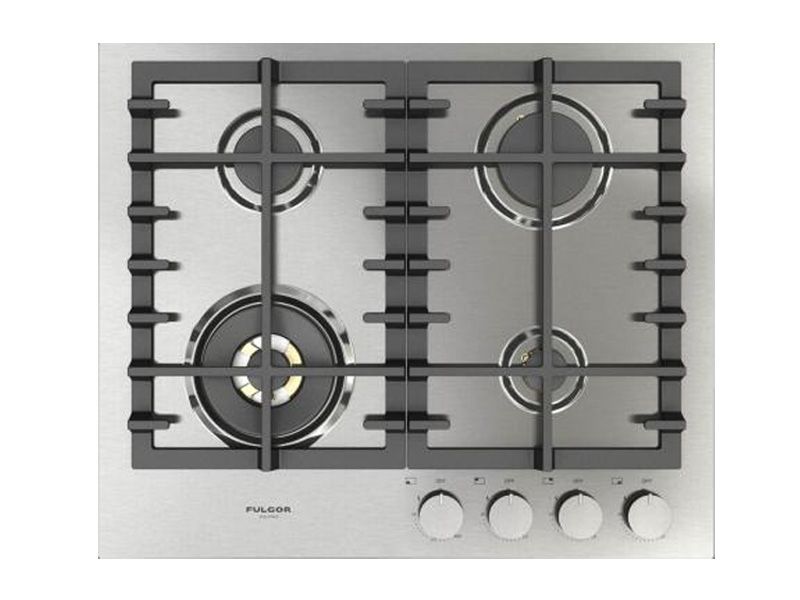 24&#39;&#39;  Gas cooktop 4 brass burners include 3 sealed brs and dual ring wok SS