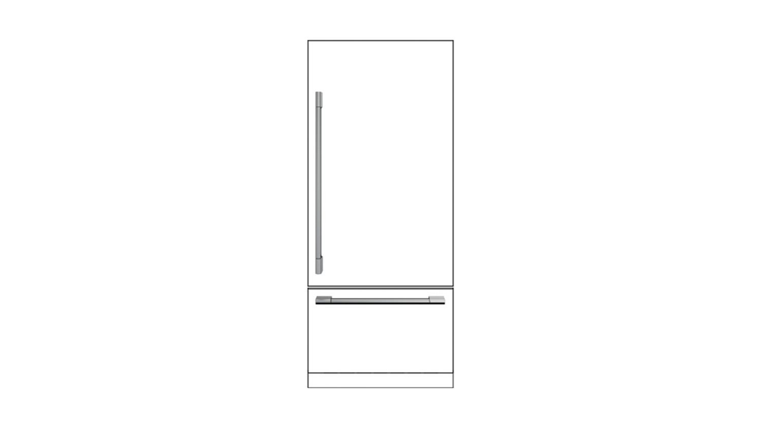 Handle Kit -Sofia Pro 36&quot; Built-in Bottom Mount Overlay Fridge