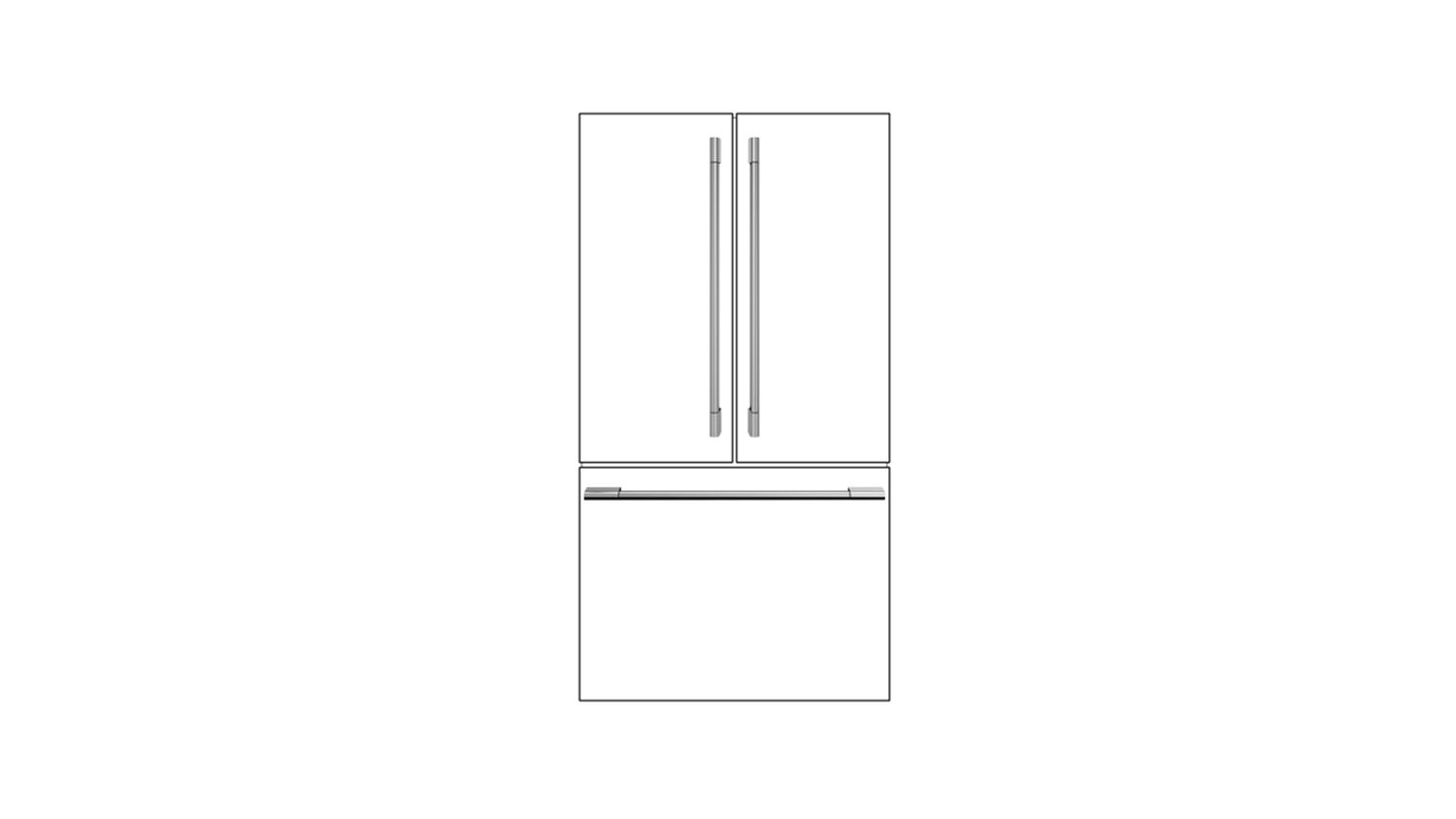 36&quot; Handle Kit with Badge -SS