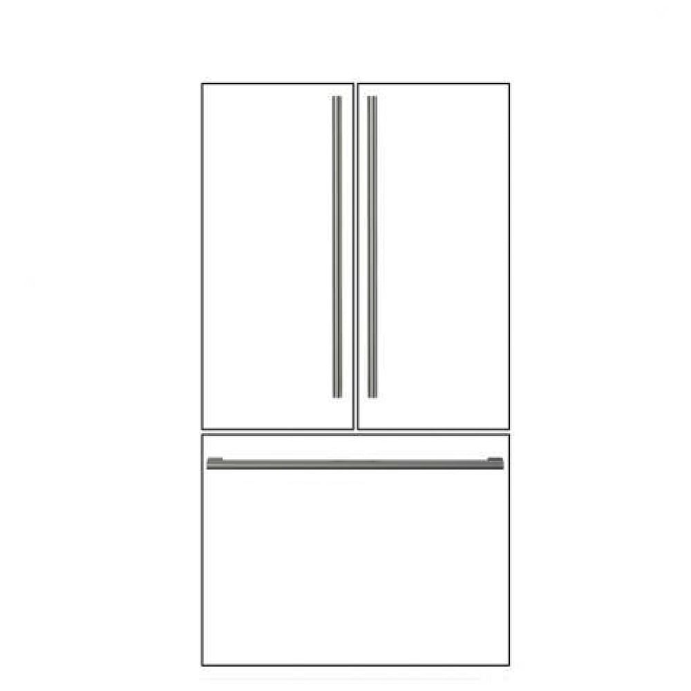 36&quot; Distinto French Door Fridge Handle Kit, BM, NO BADGE