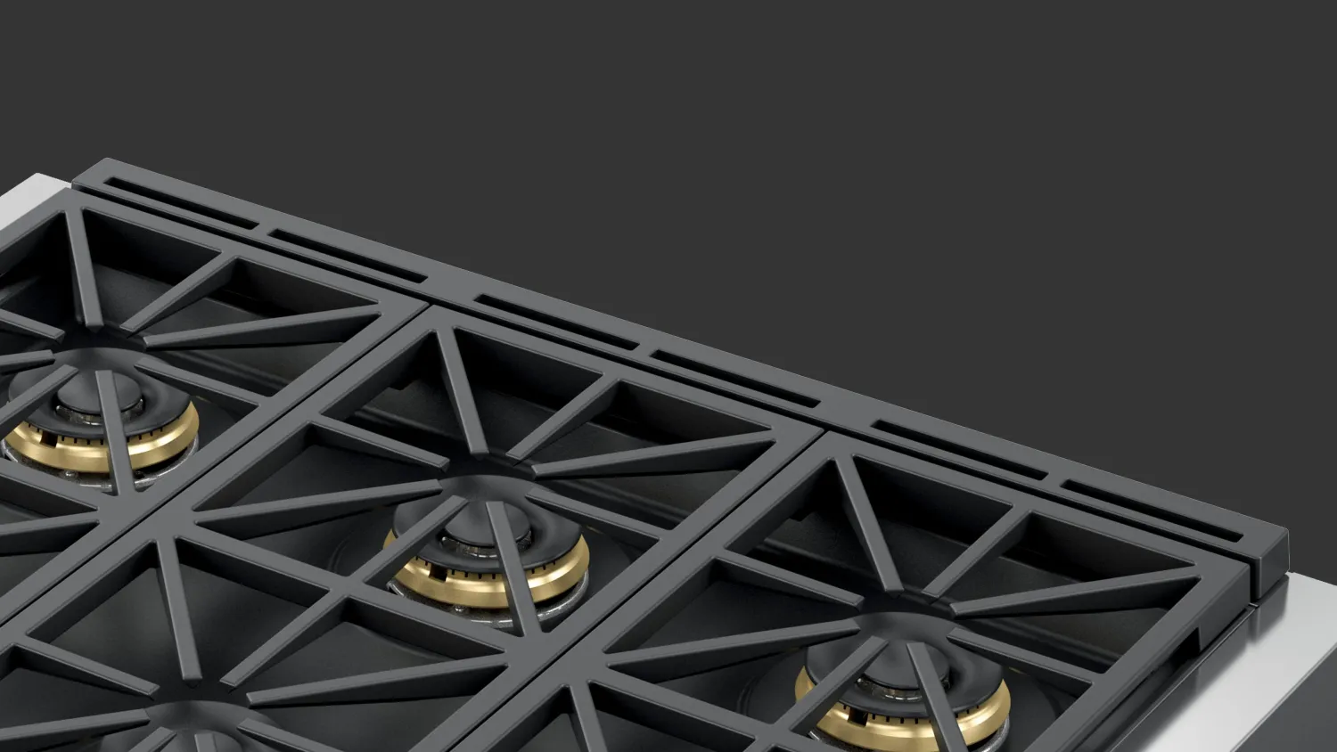 36" Sofia Back Guard - Cast Iron Island Trim