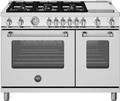 48&quot; Master Series range - Gas Oven - 6 aluminum burners + griddle - LP version, SS