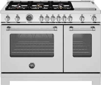 48&quot; Master Series range - Dual Fuel oven - 6 aluminum burners SS