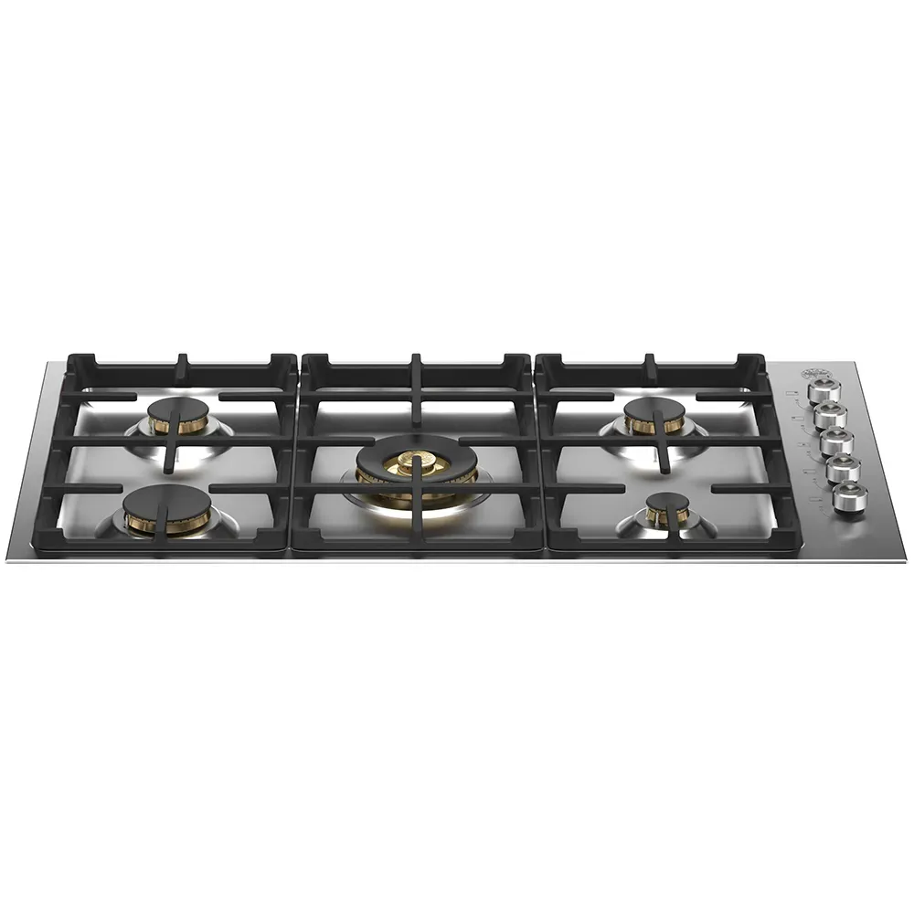 36&quot; Drop-in Gas Cooktop 5 Brass Burners