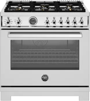 36" Profeional Series range - Dual Fuel self clean oven - 6 bra burners  SS