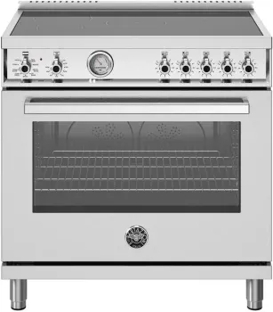 36" Professional Series range - Electric manual clean oven - 5 induction zones
