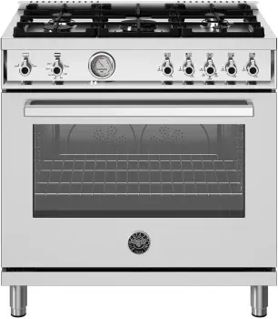 36" Professional Series range - Gas oven - 5 burners
