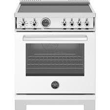 30" Professional Series range - Electric self clean oven - 4 induction zones, White