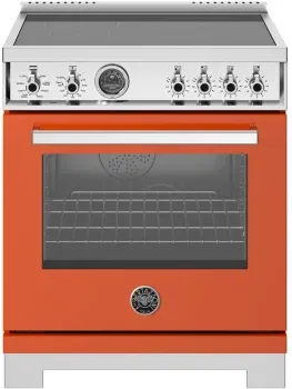 30" Professional Series range - Electric self clean oven - 4 induction zones, Orange