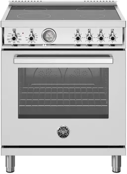 30" Professional Series range - Electric oven - 4 ceran heating zones, SS