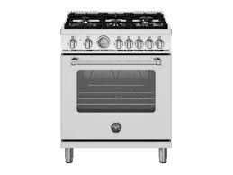 30" Master Series range - Dual Fuel oven - 5 aluminum burners SS