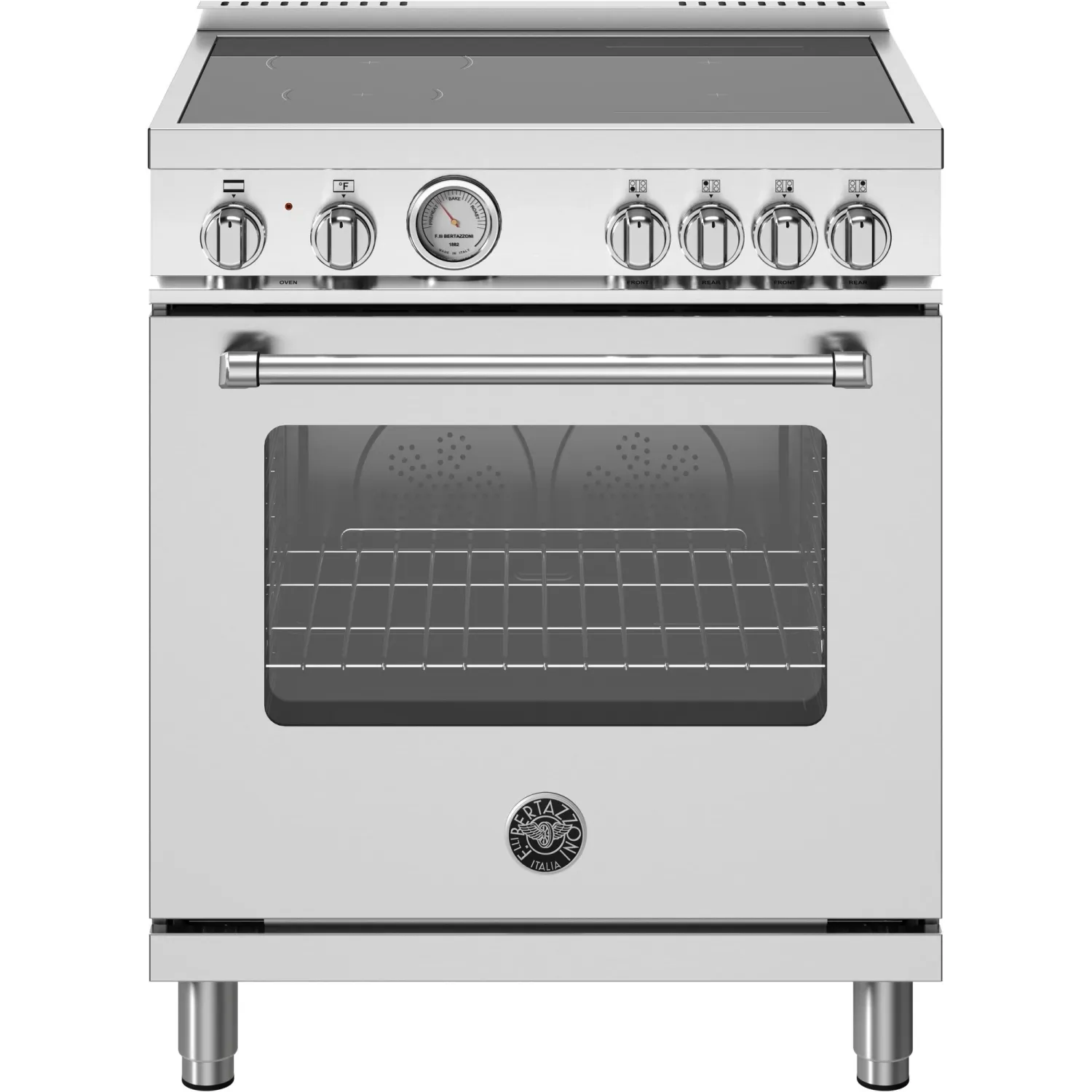 30" Master Series range - Electric oven - 4 induction zones, SS