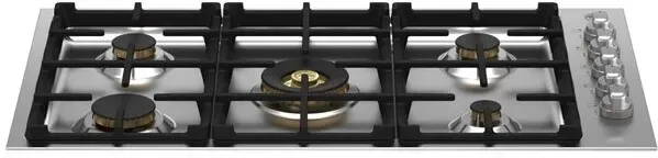 36" Drop-in Gas Cooktop 5 Brass Burners