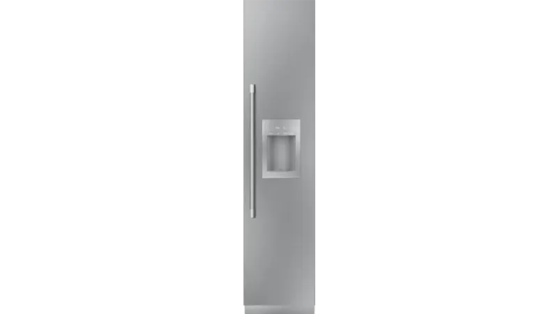 18"  Freezer Column with Ice and Water Dispenser, Right - Base Unit - Custom Panel - Side-by-side kit included -Stainless Steel Interior - Home Connect™
