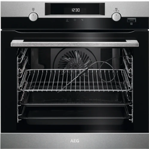 24" Oven Built-In Stainless Steel with Full Glass Door &amp; 10 Prog, SQR HANDLE
