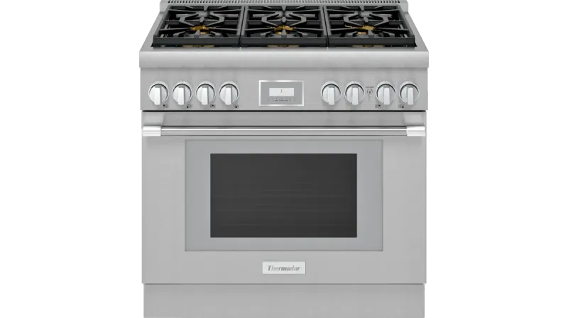 36" Professional Dual-Fuel Cabinet depth (24") Range