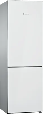 Free-standing fridge-freezer-White Glass Door