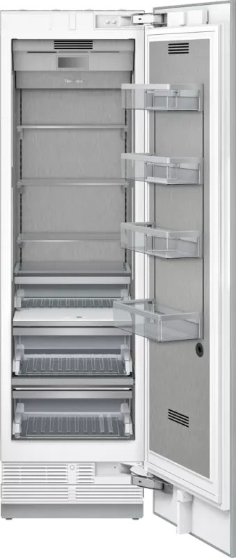 24" Refrigerator Column - Base Unit - Custom Panel - Reversible door swing ( Regular Bin) -Stainless Steel Interior - Home Connect™
