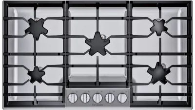 36" Stainless Steel Gas Cooktop -  5 Star® Burners - 18K BTU max - B-STOCK