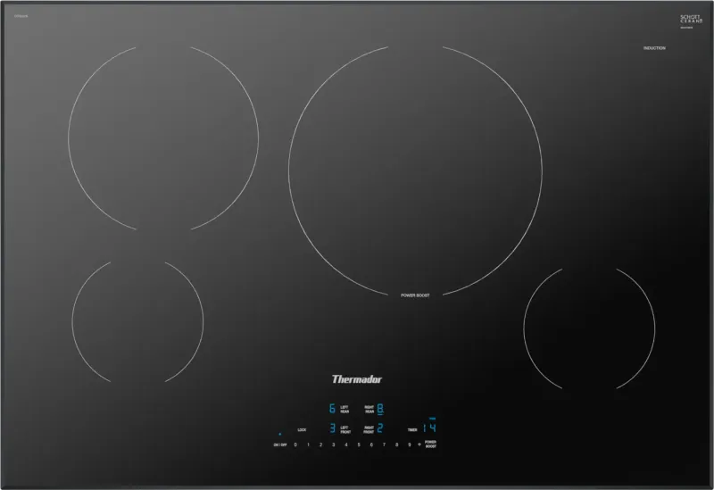 Masterpiece™, 30” Induction Cooktop, New Glass design ,Black , Frameless