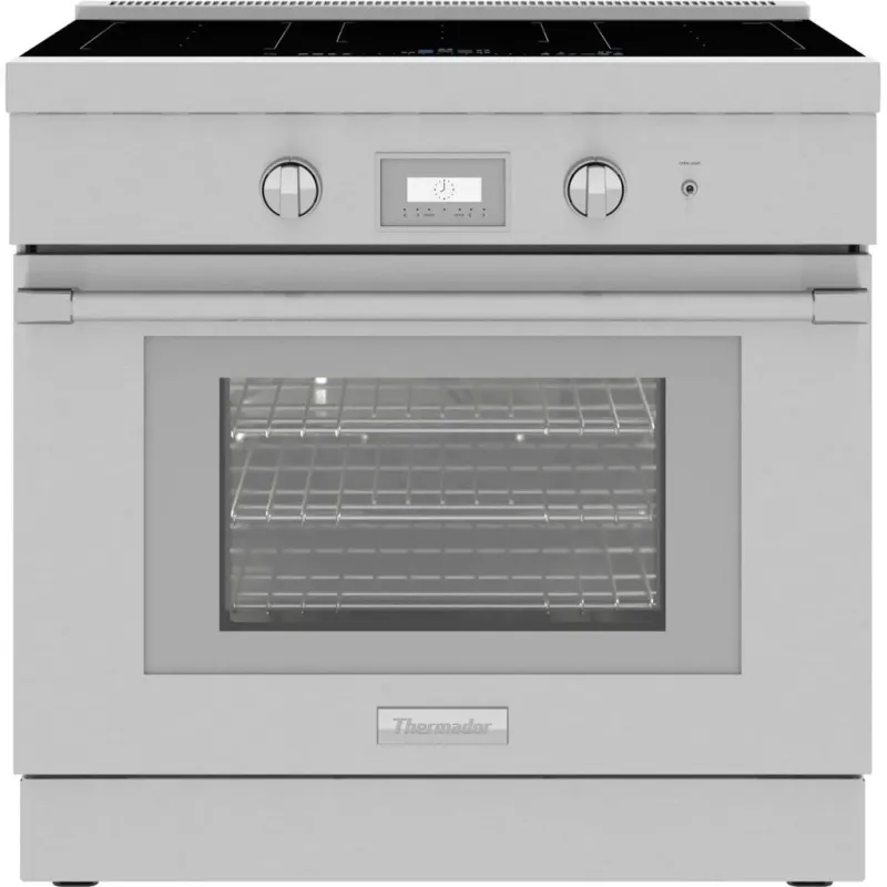 THERMADOR 36-inch Liberty® Induction cooktop Range-Thermador Connected Experience with Home Connect™-3 Telescopic Oven Rack  -   4.9 cu. ft. oven cavity