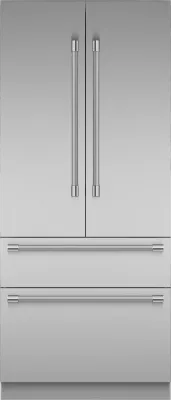 36" French Door Bottom Mount Freezer with flat panels pre-installed with NEW Pro Handles, B-STOCK