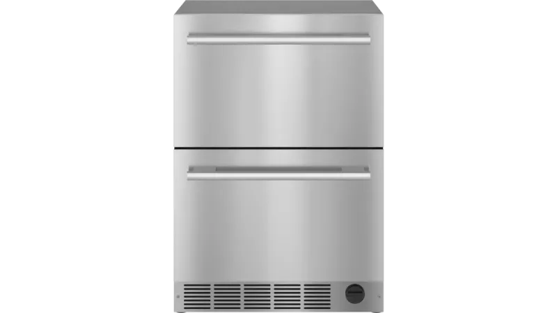 Under Counter Fridge/Freezer Drawer, 5 cu.ft, softclose, LED Lighting, Masterpiece Handle