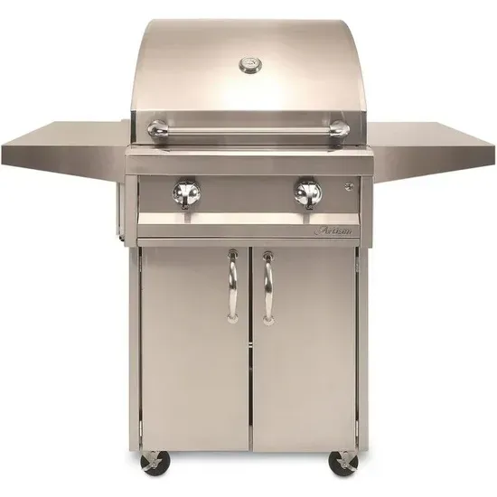26" 2 Burner - No Rotisserie / No Light + Cart, LP