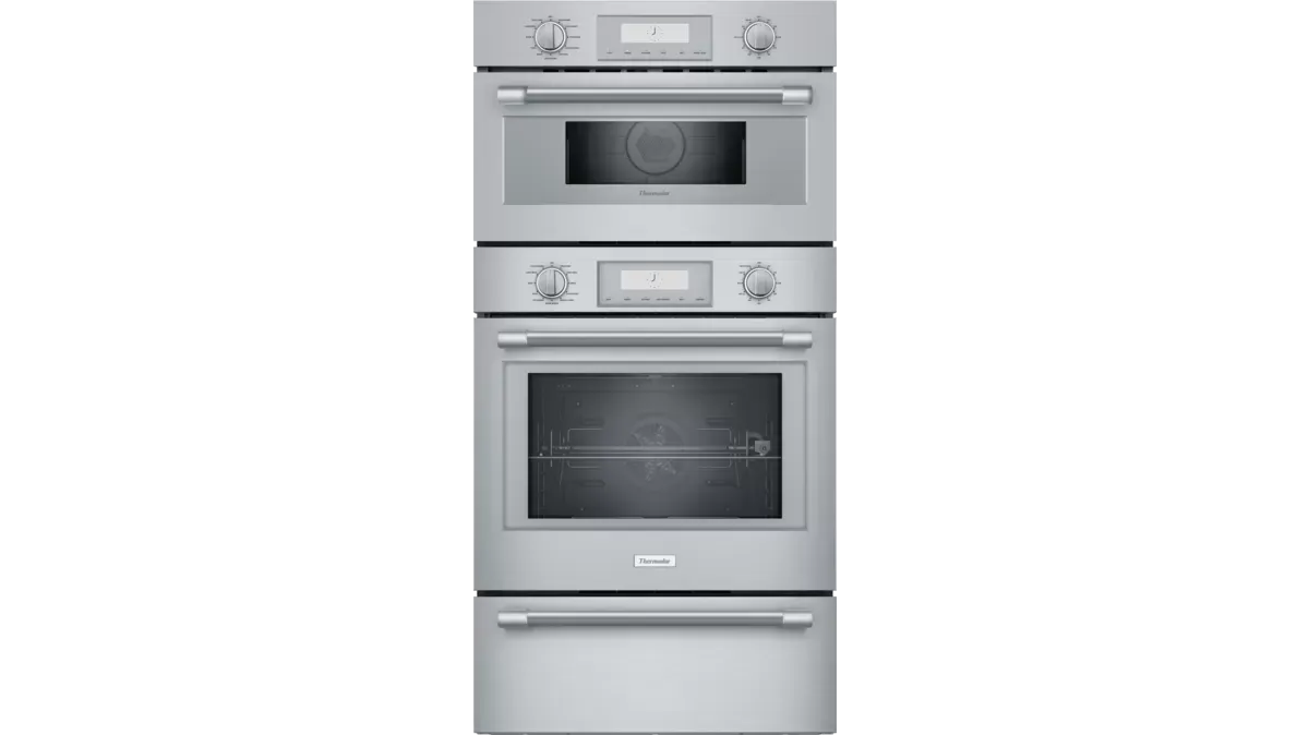 PODMCW31W 30" Triple  Combination Oven with Speed Oven and warming drawer - Stainless steel -  Rotisserie - Multi-Point Meat Probe . Upper Cavity ONLY - 1000 watts microwave power