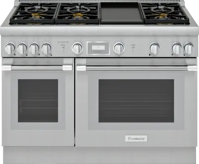 PRD486WDHC 48" Professional Dual-Fuel Cabinet depth (24") Range