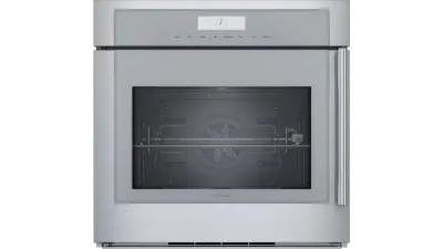 MED301LWS 30" Masterpiece Single oven.Left side swing door -  Stainless steel - Flush or standard install -  3 Telescopic  racks- Soft Close Hinge - Rotisserie - Multi-point Meat Probe - MaxBroil