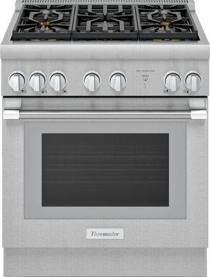PRD305WHC 30" Professional Dual-Fuel Cabinet depth (24")Range - 1 Telescopic Oven Rack  - Five Pedestal Star® Burners (Two with ExtraLow®) -  4.4 cu. ft. oven cavity