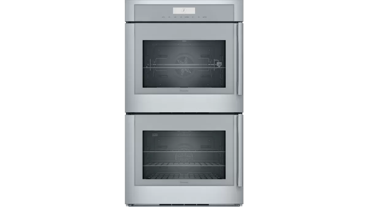 MED302LWS 30" Masterpiece Double  oven - Left side swing door -  Stainless steel - Flush or standard install -  Home connect . Upper cavity ONLY - 3 Telescopic  racks-  Rotisserie