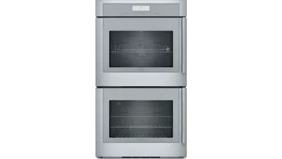MED302LWS 30" Masterpiece Double  oven - Left side swing door -  Stainless steel - Flush or standard install -  Home connect . Upper cavity ONLY - 3 Telescopic  racks-  Rotisserie