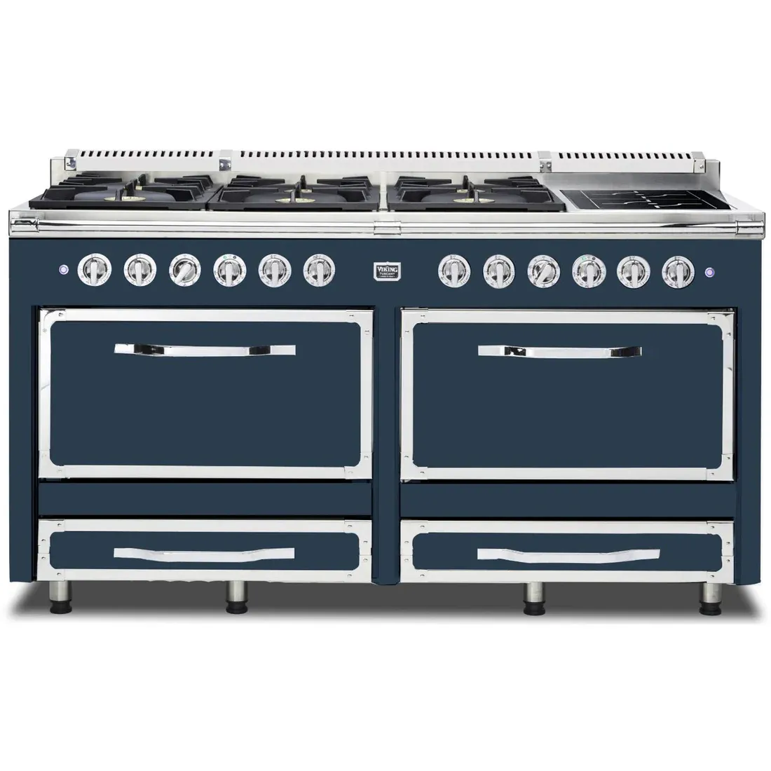 VIKING TUSCANY 66" DF RANGE 6 BURNER/INDUCTION - Slate Blue