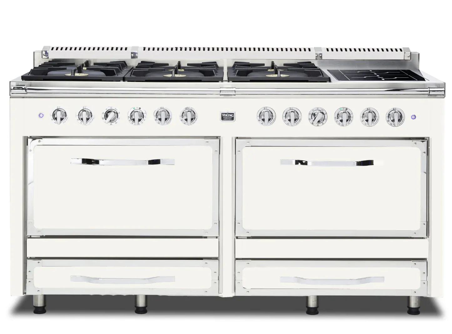 VIKING TUSCANY 66" DF RANGE 6 BURNER/INDUCTION - Pure White