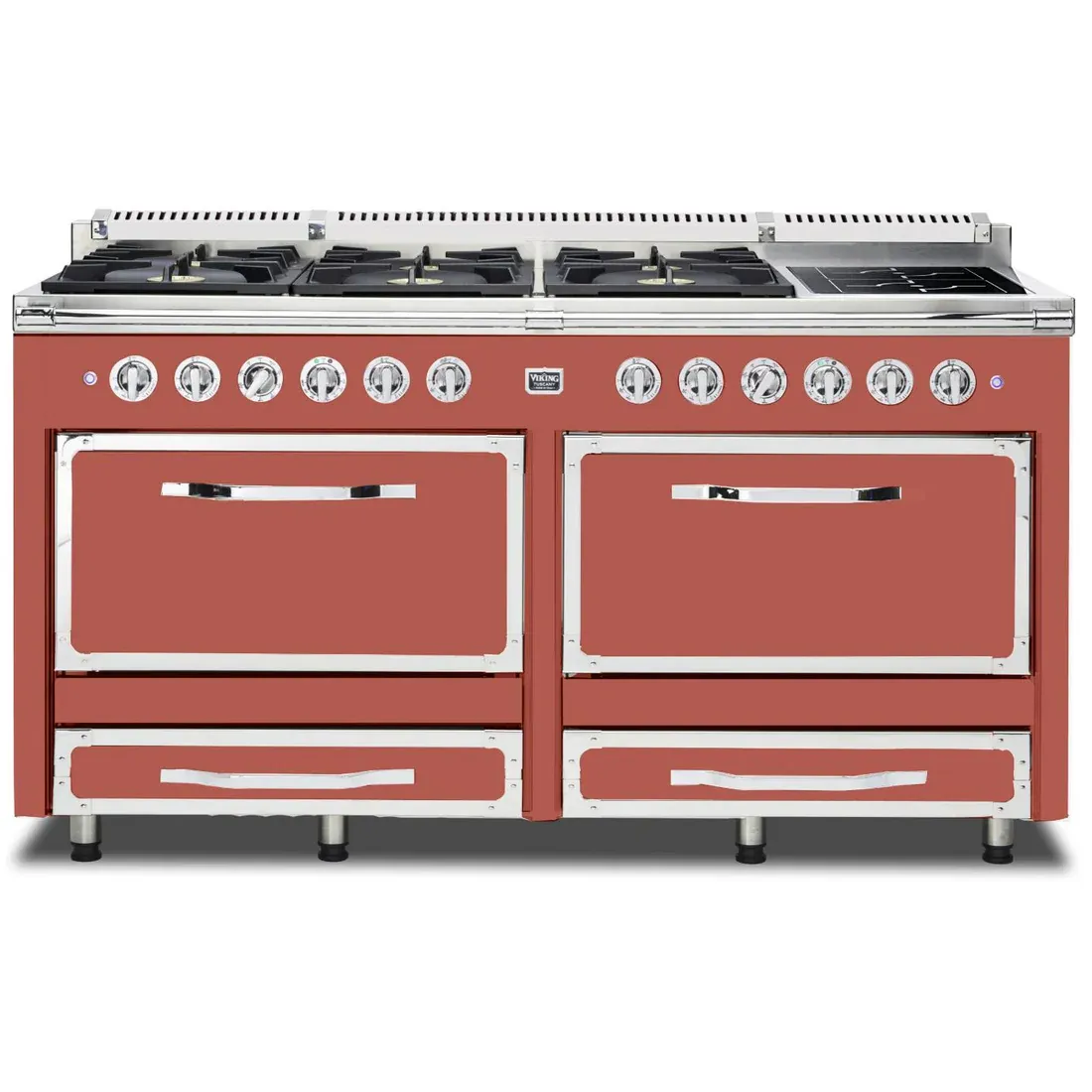 VIKING TUSCANY 66" DF RANGE 6 BURNER/INDUCTION - Spiced Cider