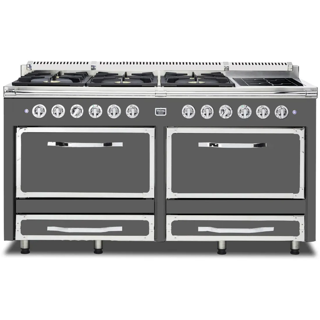 VIKING TUSCANY 66" DF RANGE 6 BURNER/INDUCTION - Damascus Gray
