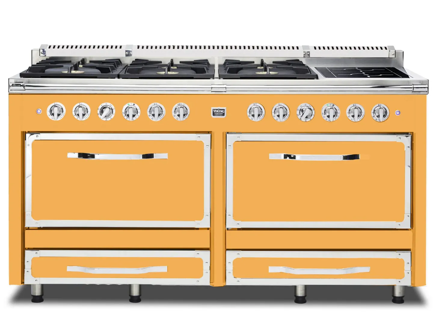 VIKING TUSCANY 66" DF RANGE 6 BURNER/INDUCTION - Daffodil