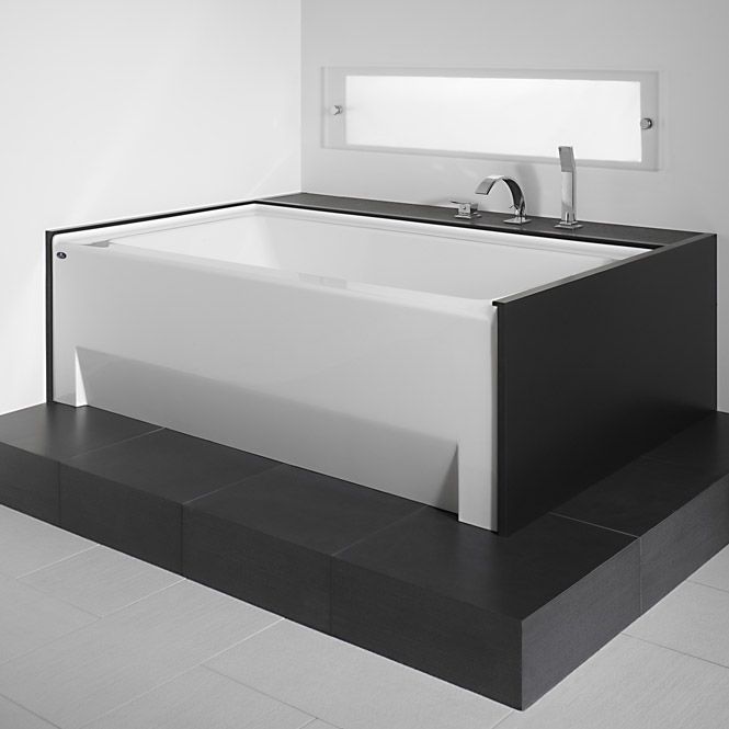 Neptune 220216-L-133-001 Zora 6636 IFS Acrylic Alcove Left Drain Whirlpool, Mass-Air &amp; Activ-air Bathtub in White