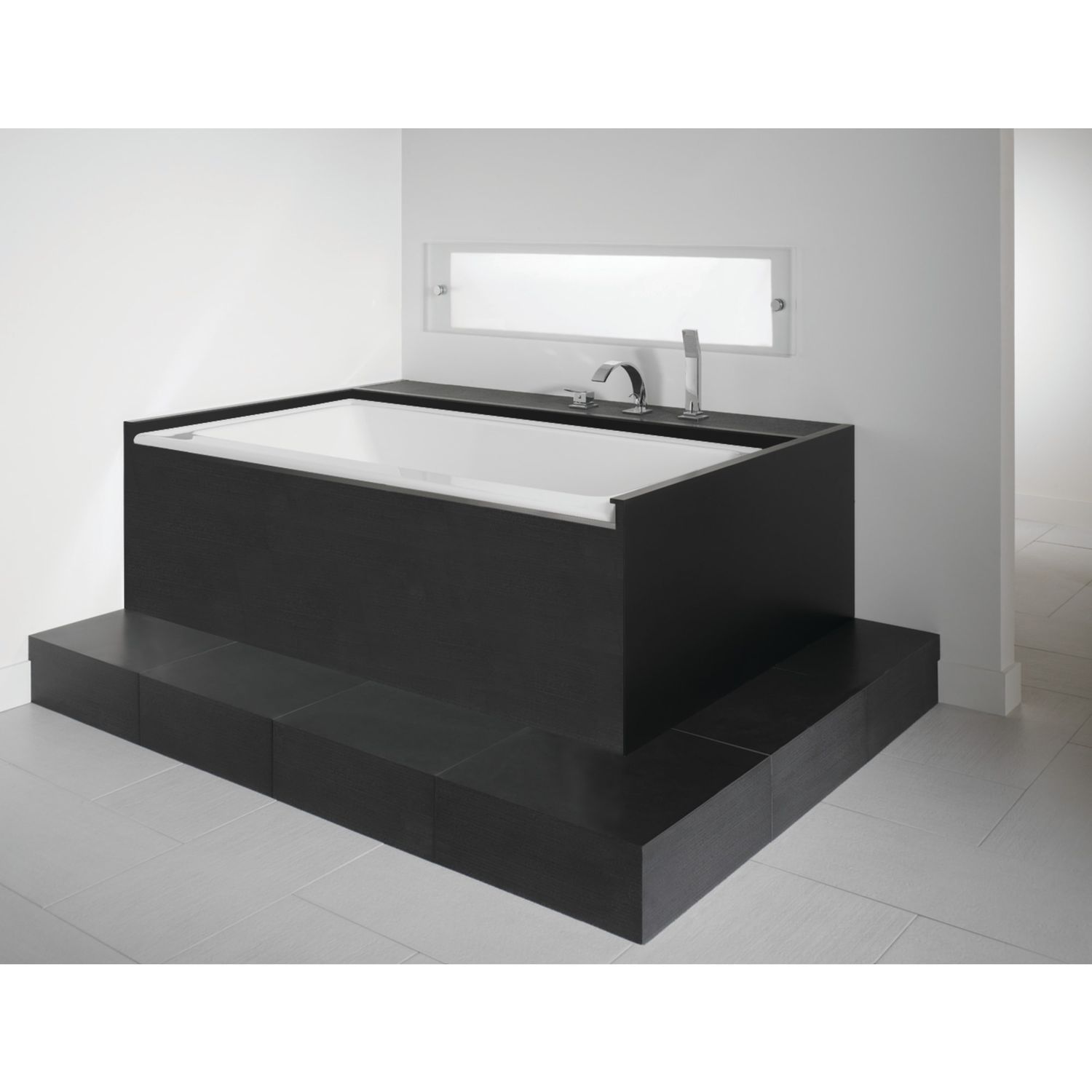 Zora 6636 IF Acrylic Alcove Right Drain Mass-Air &amp; Activ-Air Bathtub in White