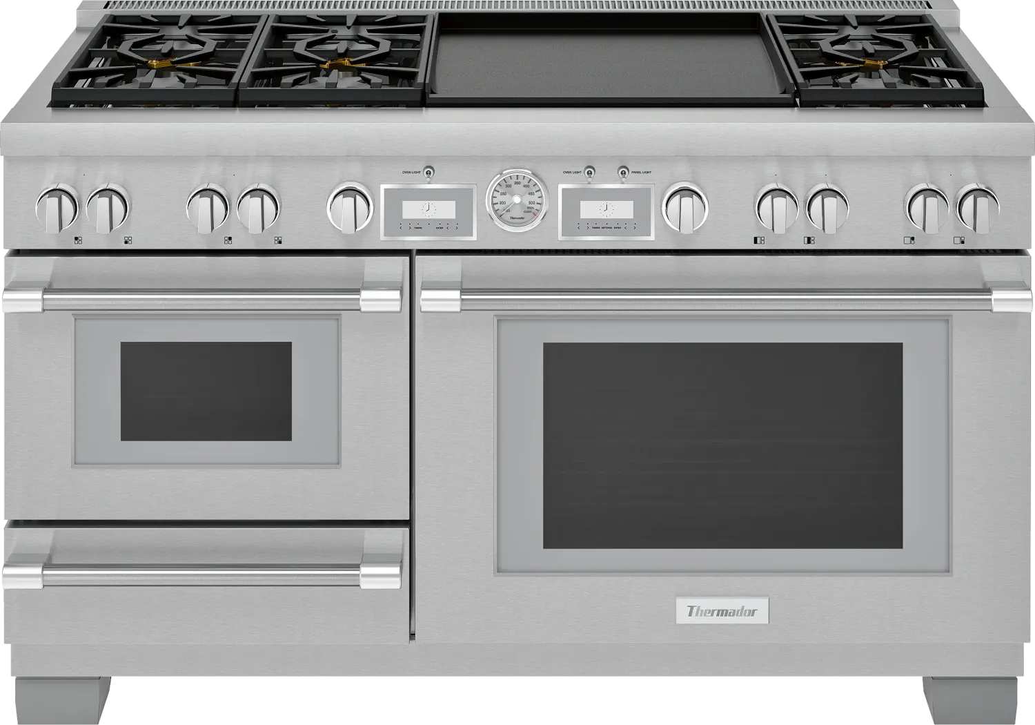 60" Professional Dual-Fuel Steam Commercial-depth Range - All Telescopic Oven Racks- Thermador Connected Experience