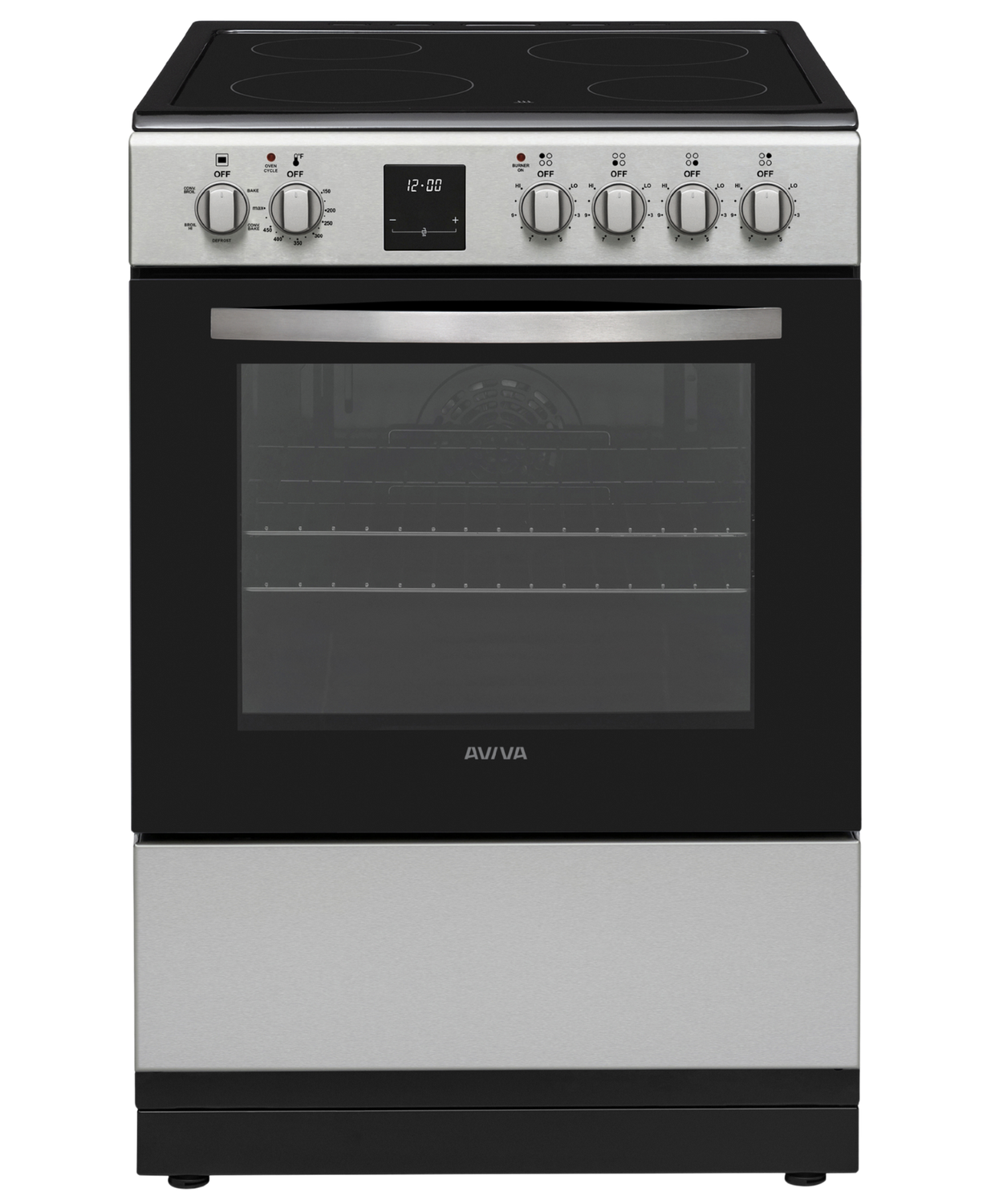 AVIVA 24'' ELECTRIC RANGE, CONV, LOW-E TRIPLE GLASS,SS