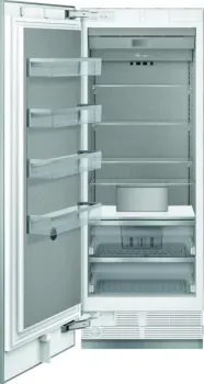 30" Freezer Column with Internal Ice Maker - Base Unit - Custom Panel - Reversible door swing - Side-byside kit included -Stainless Steel Interior - Home Connect™