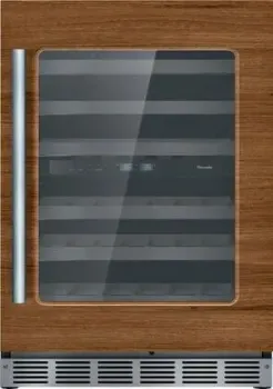 Under Counter Wine Reserve, 42 bottle cap., SoftClose door, LED Lighting, Right hand, Custom Panel