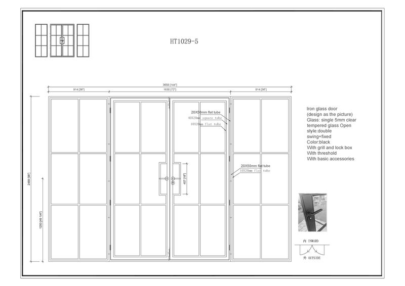 144" Panoramic Arched Interior Partition – Double French Doors with Extra-Wide Sidelights 144" Panoramic Arched Interior Partition – Double French Doors with Extra-Wide Sidelights