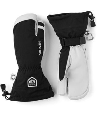 Army Leather Heli Ski 3-Finger Glove