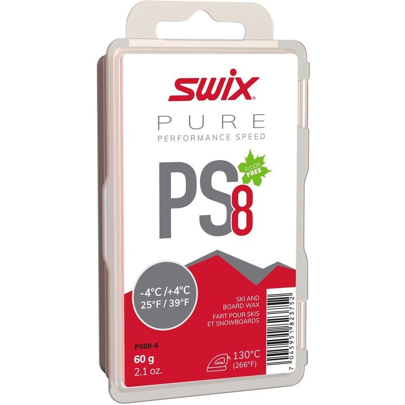 PS8 Red glide wax, -4C/+4C 60g