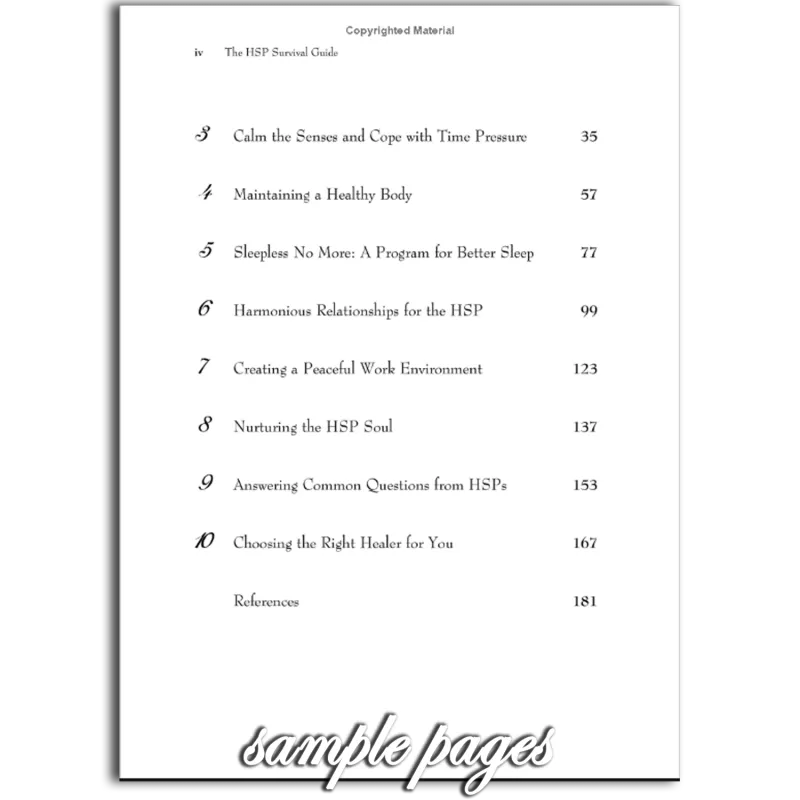 Workbook - The Highly Sensitive Person's Survival Guide